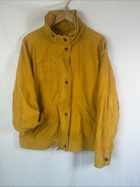 Eddie Bauer Mustard Yellow Corduroy Jacket